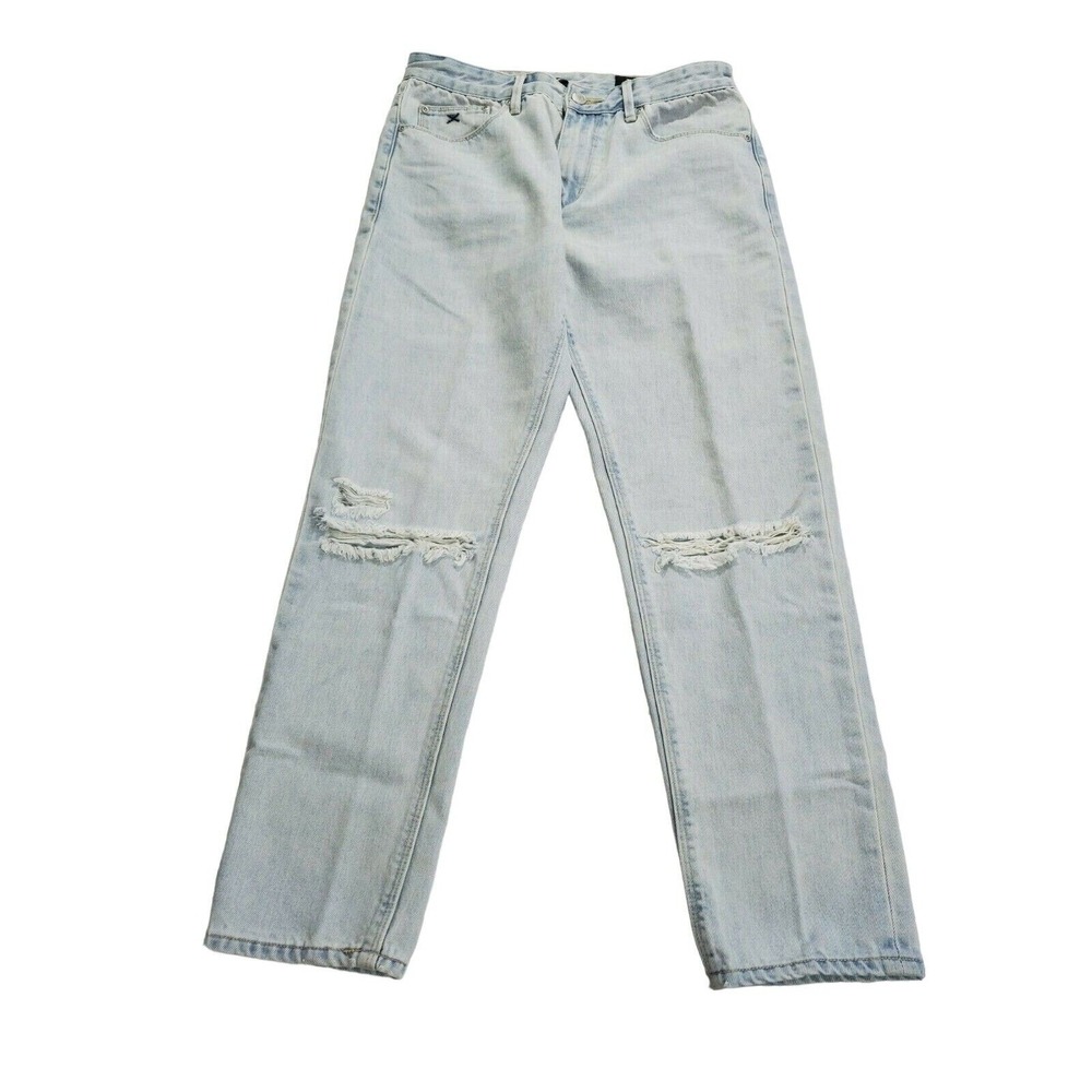 Res Denim Jeans Size 27 Mens Light Wash Low Rise Romeo Style Distressed Straight